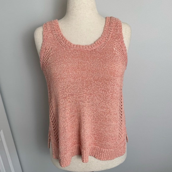 Lilla P Tops - Women's Lilla P Pink Knit Sleeveless Top